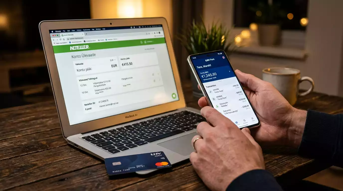 Neteller raha laadimine Eestis meetodid ja tasud